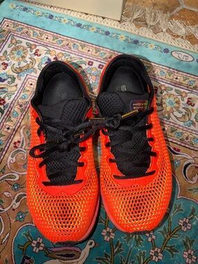 Under Armour Men's Athletic Running Shoes Orange and Black
